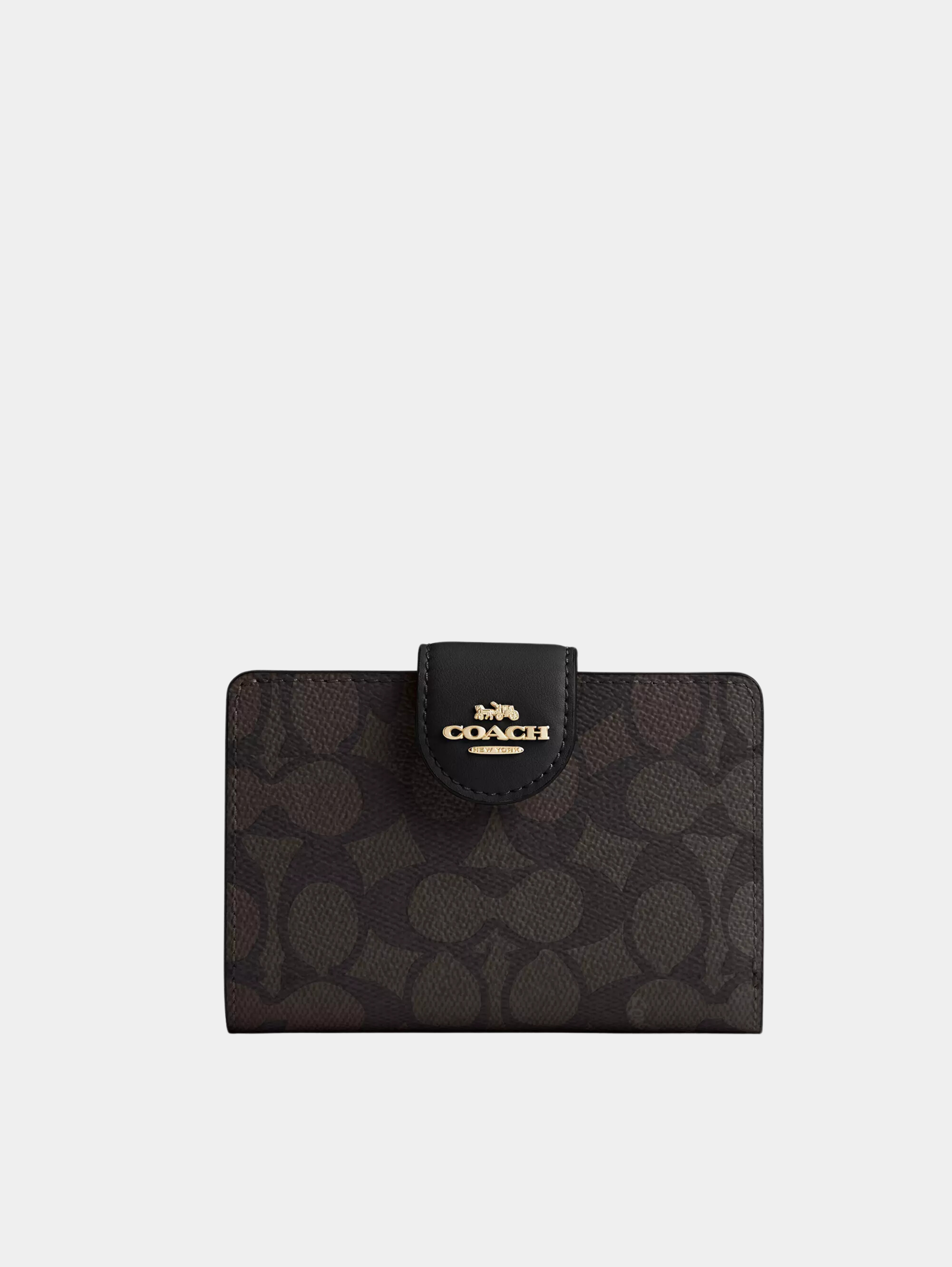 Medium Corner Zip Wallet In Signature Canvas