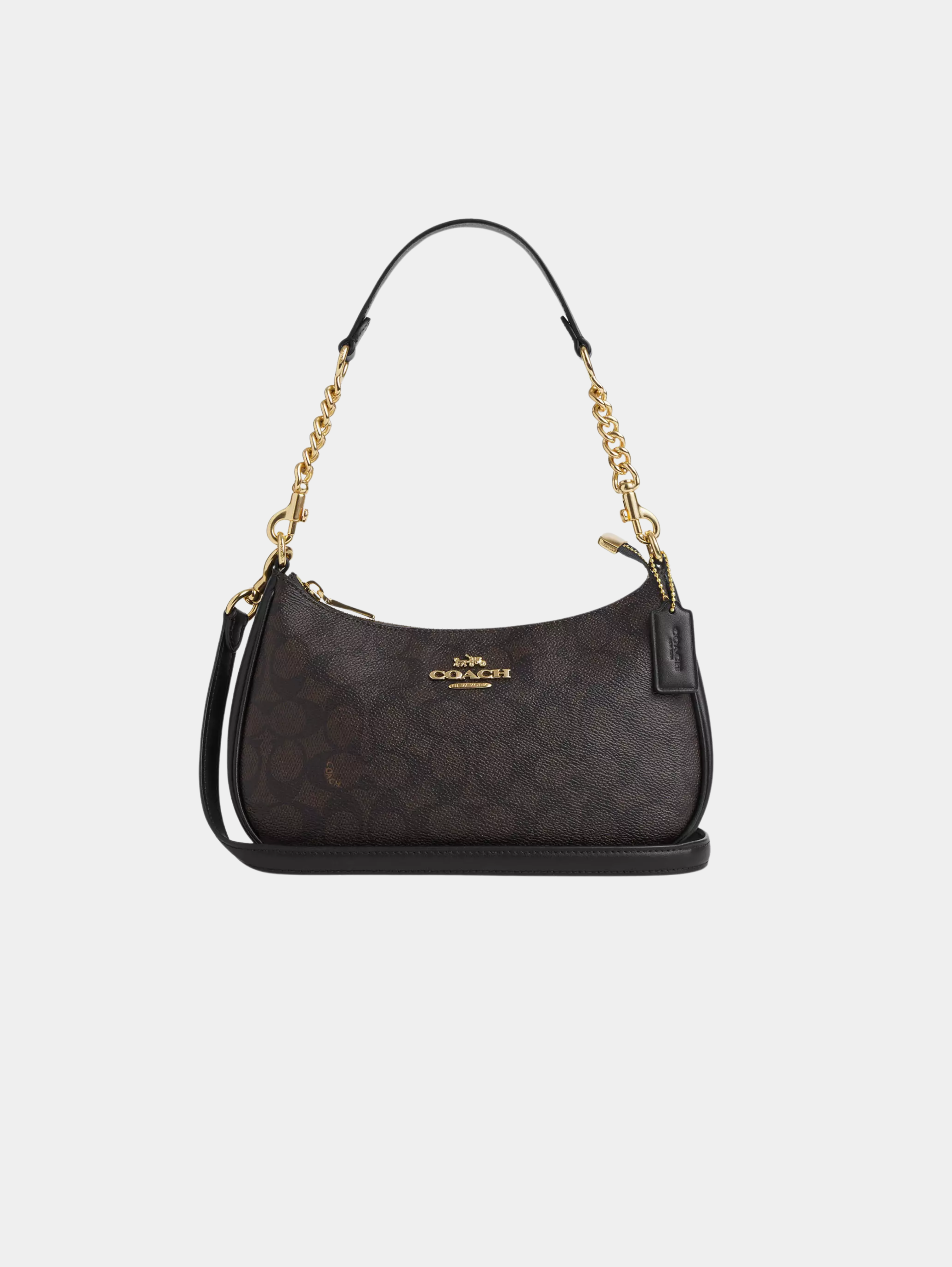 Bolso de hombro Teri en lona de firma