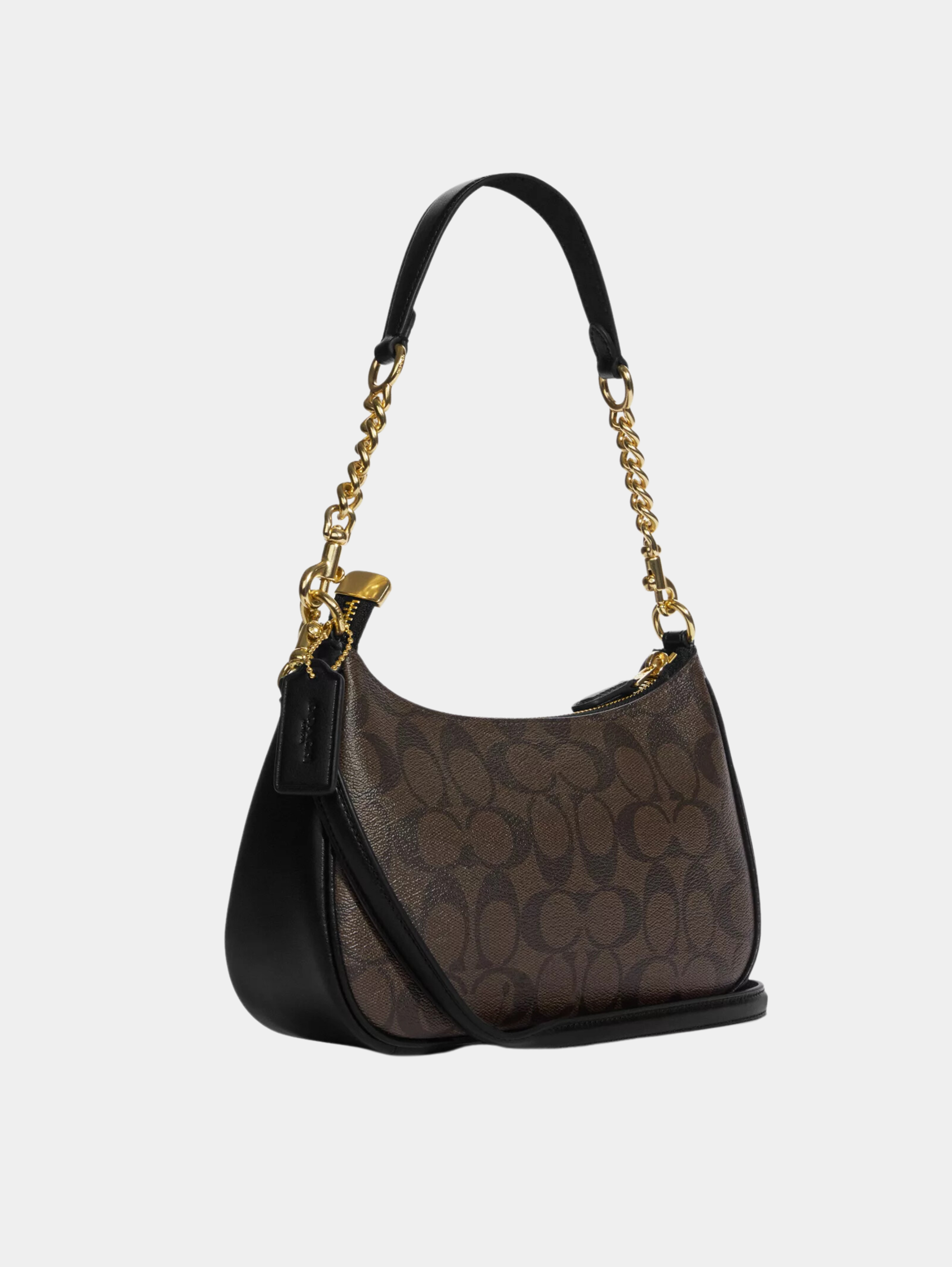 Bolso de hombro Teri en lona de firma