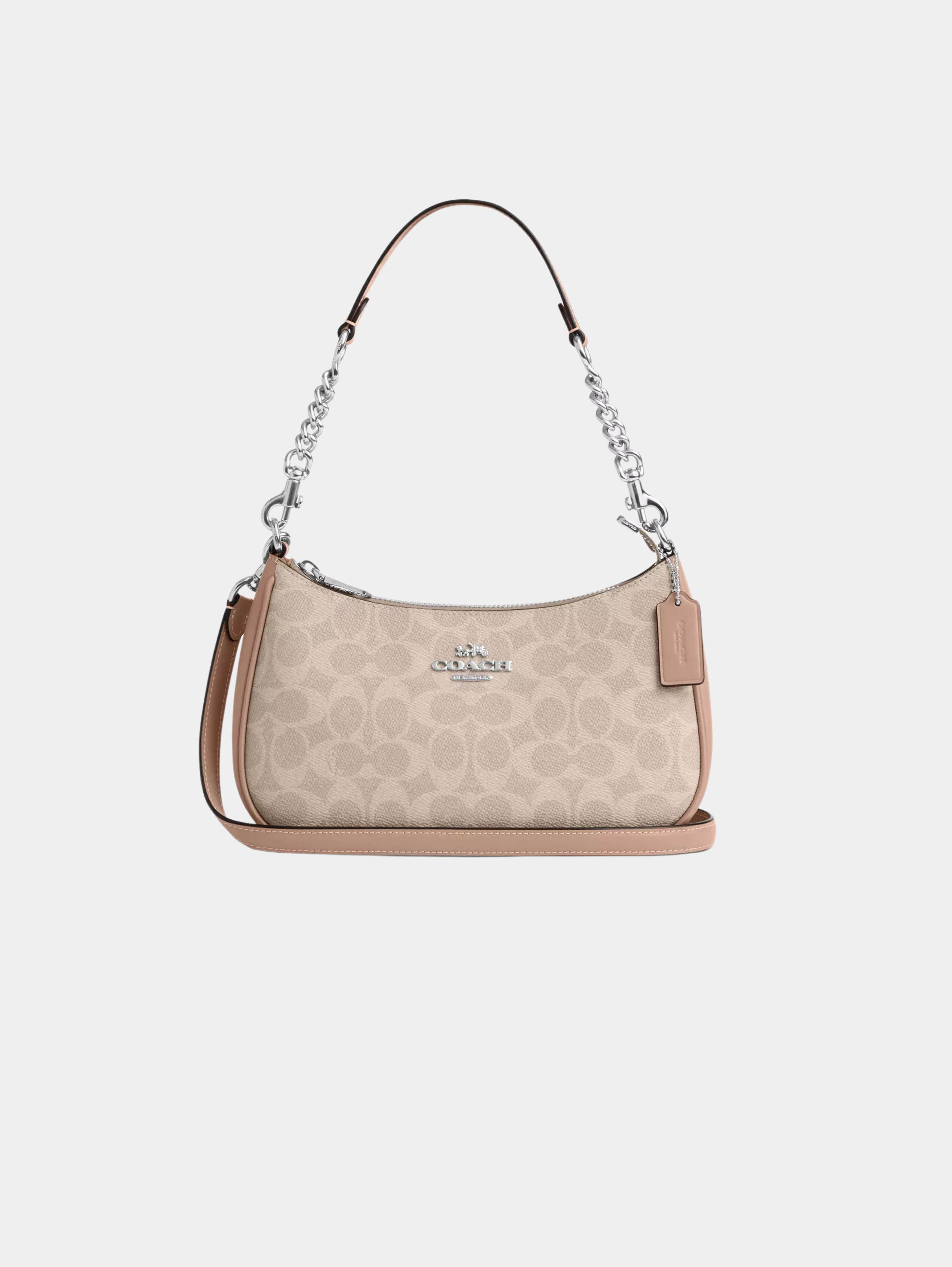 Bolso de hombro Teri en lona de firma