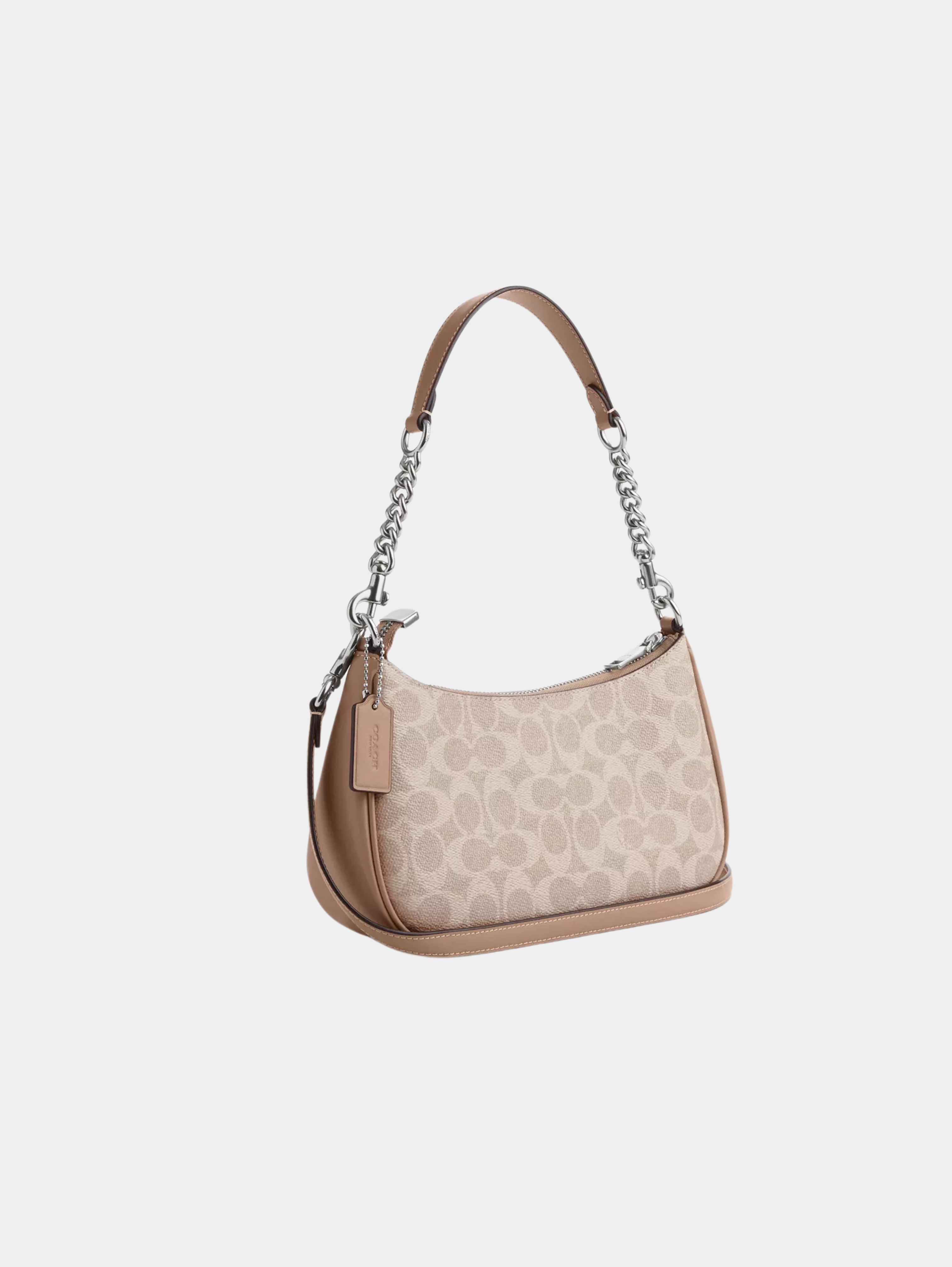 Bolso de hombro Teri en lona de firma