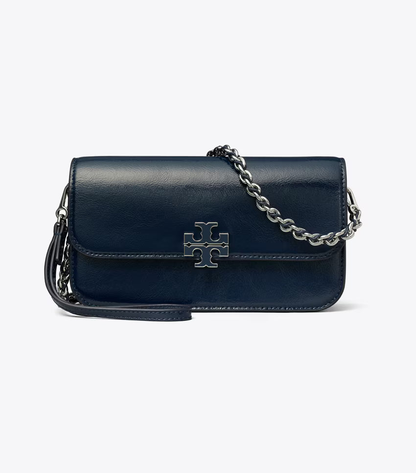 Britten Crinkle Shine Chain Wallet w. Wristlet