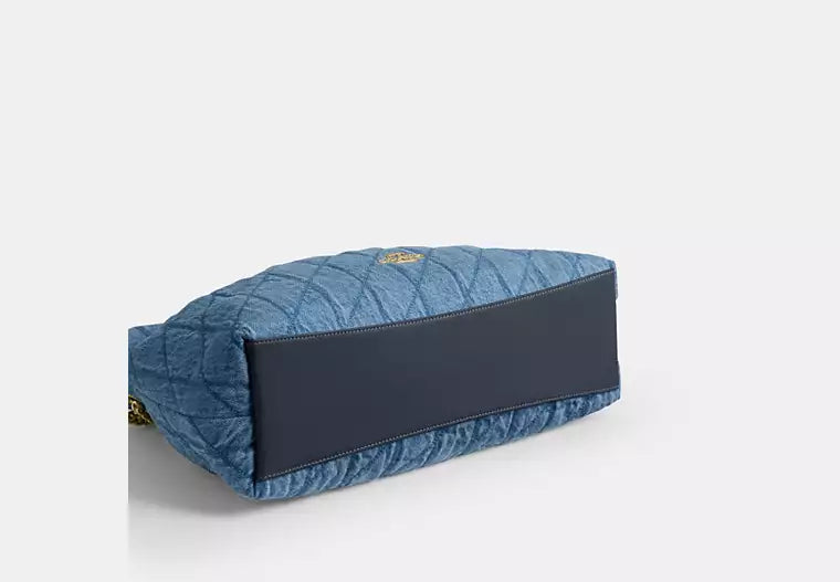 Evelyn Shoulder Bag In Regenerative Cotton With Quilting