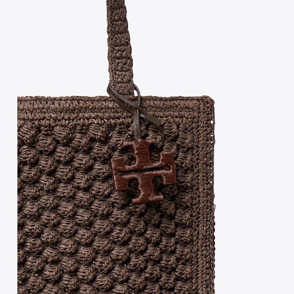 SMALL ELLA HAND-CROCHETED POPCORN TOTE