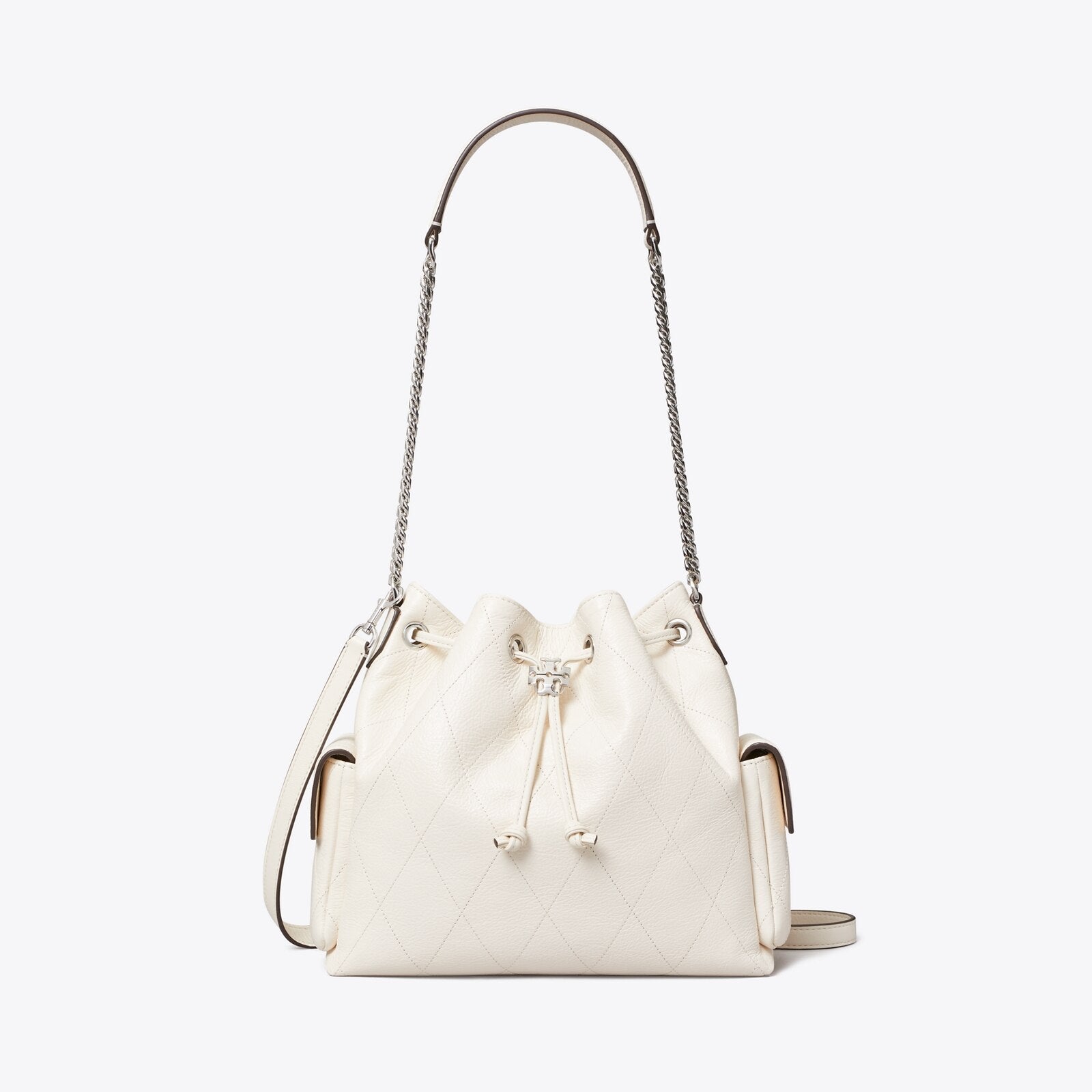 CHARLIE QUILTED DRAWSTRING SHOULDER BAG