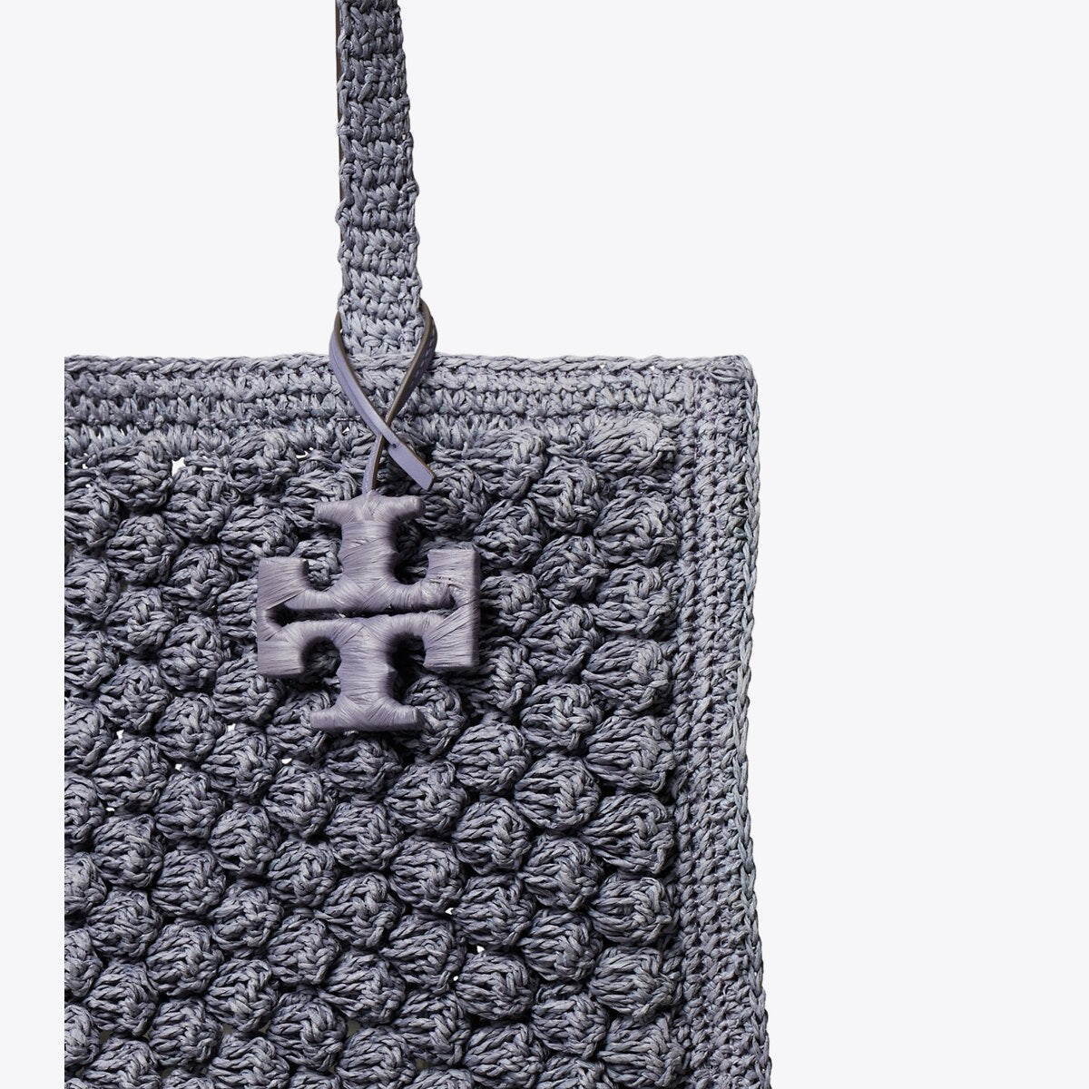 SMALL ELLA HAND-CROCHETED POPCORN TOTE