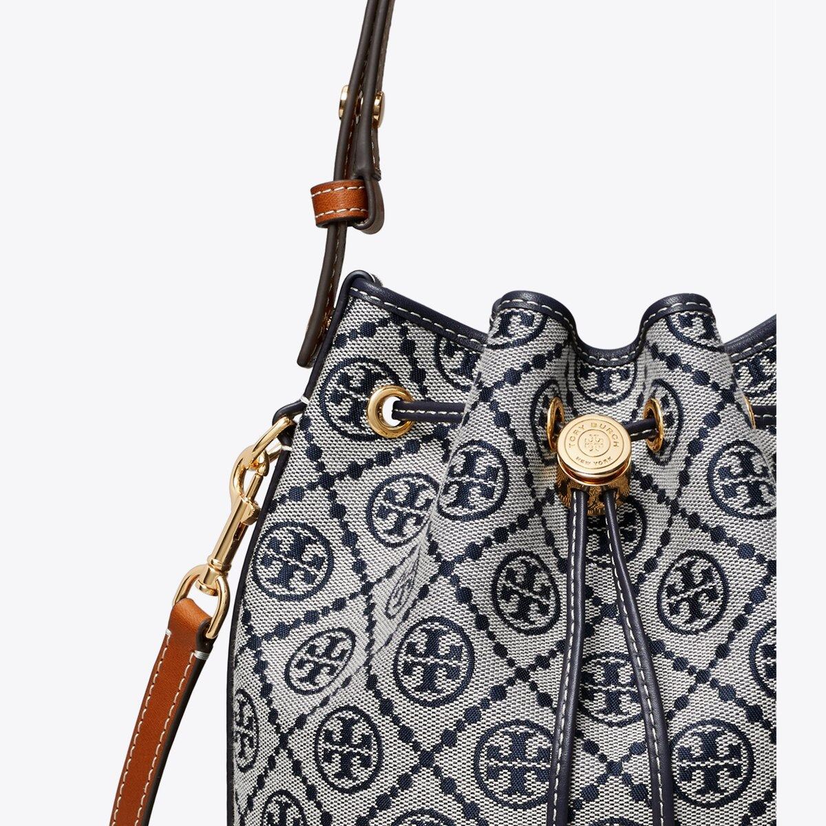 T MONOGRAM BUCKET BAG