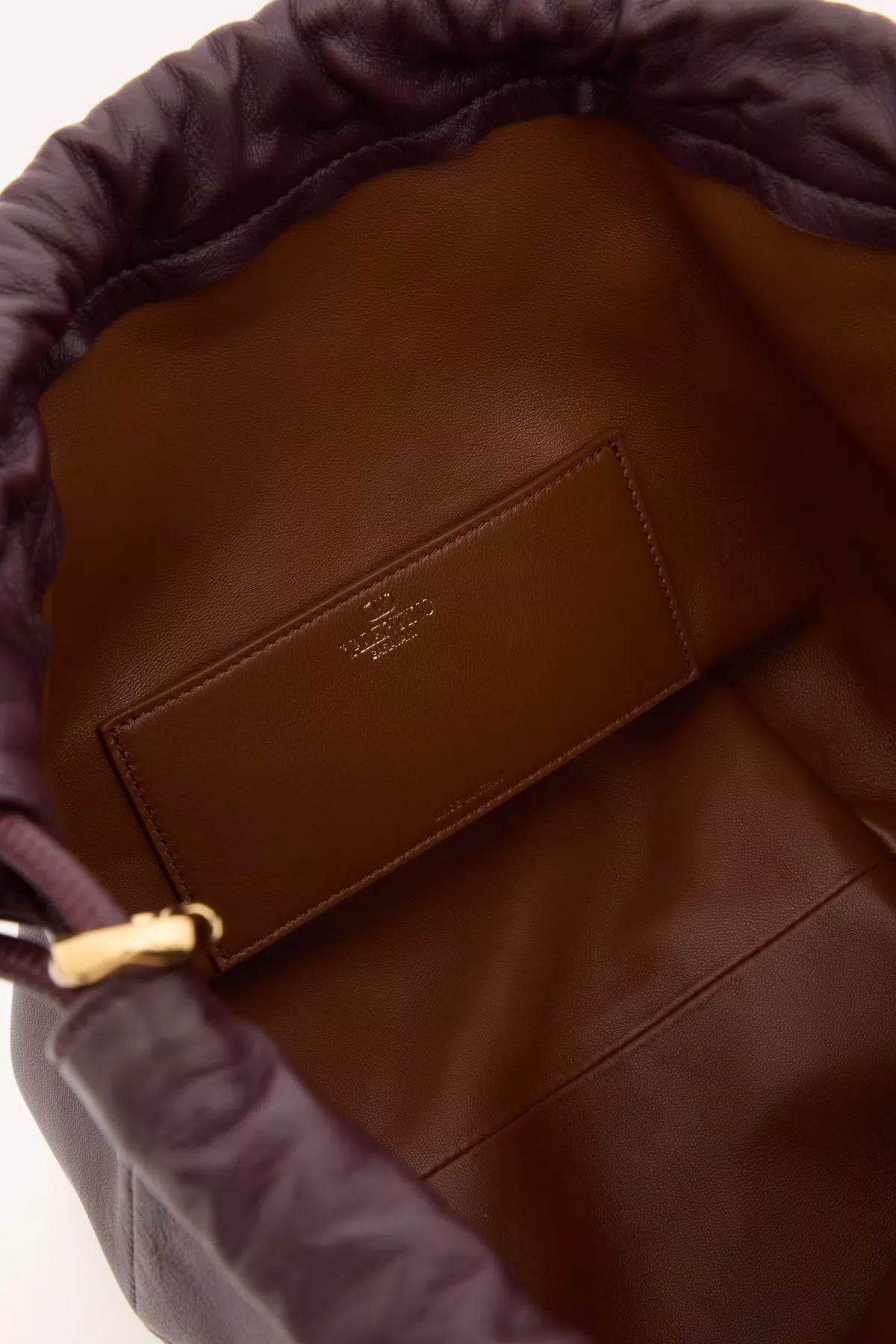Vlogo pouf pouch bag in nappa leather