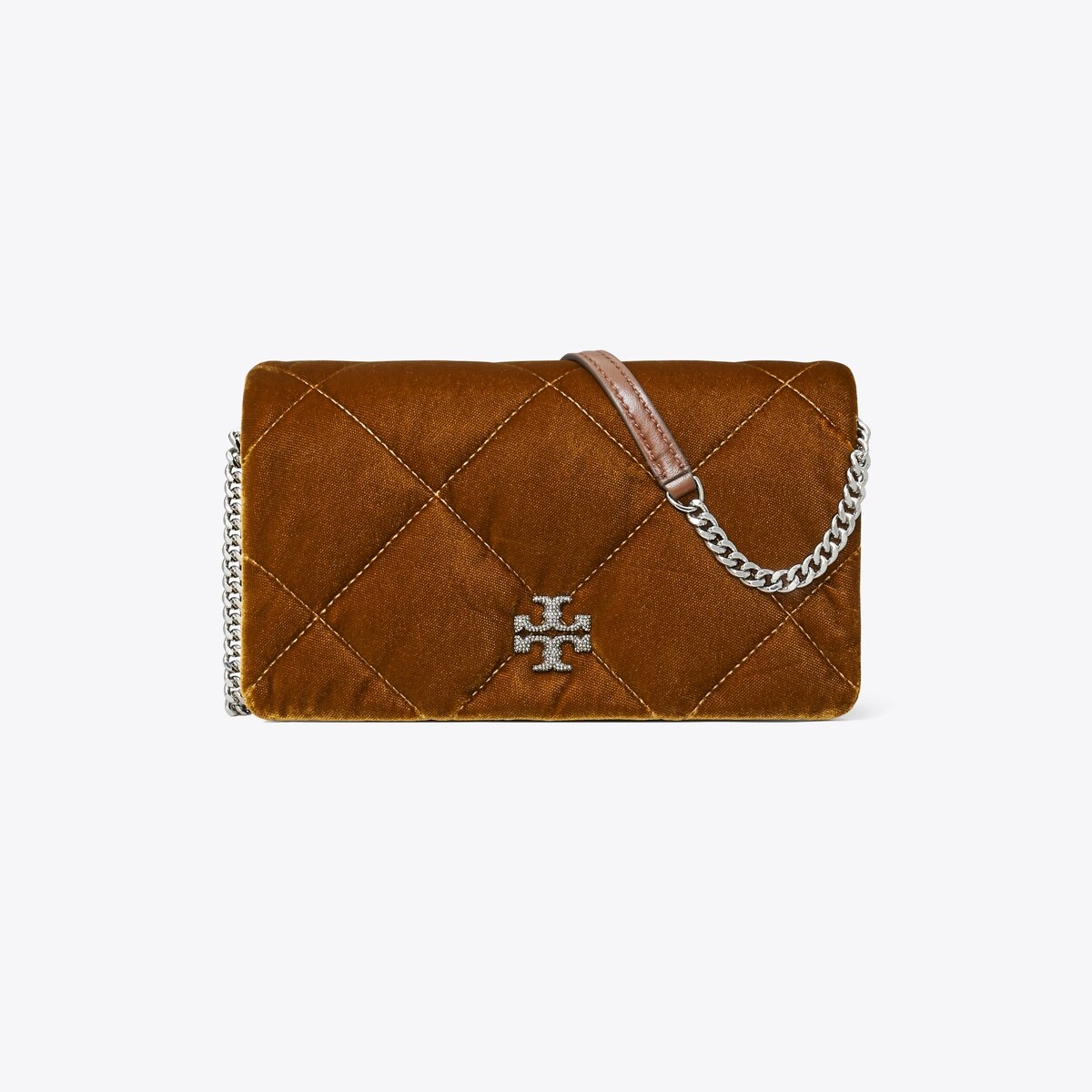 KIRA DIAMOND QUILT VELVET CROSSBODY