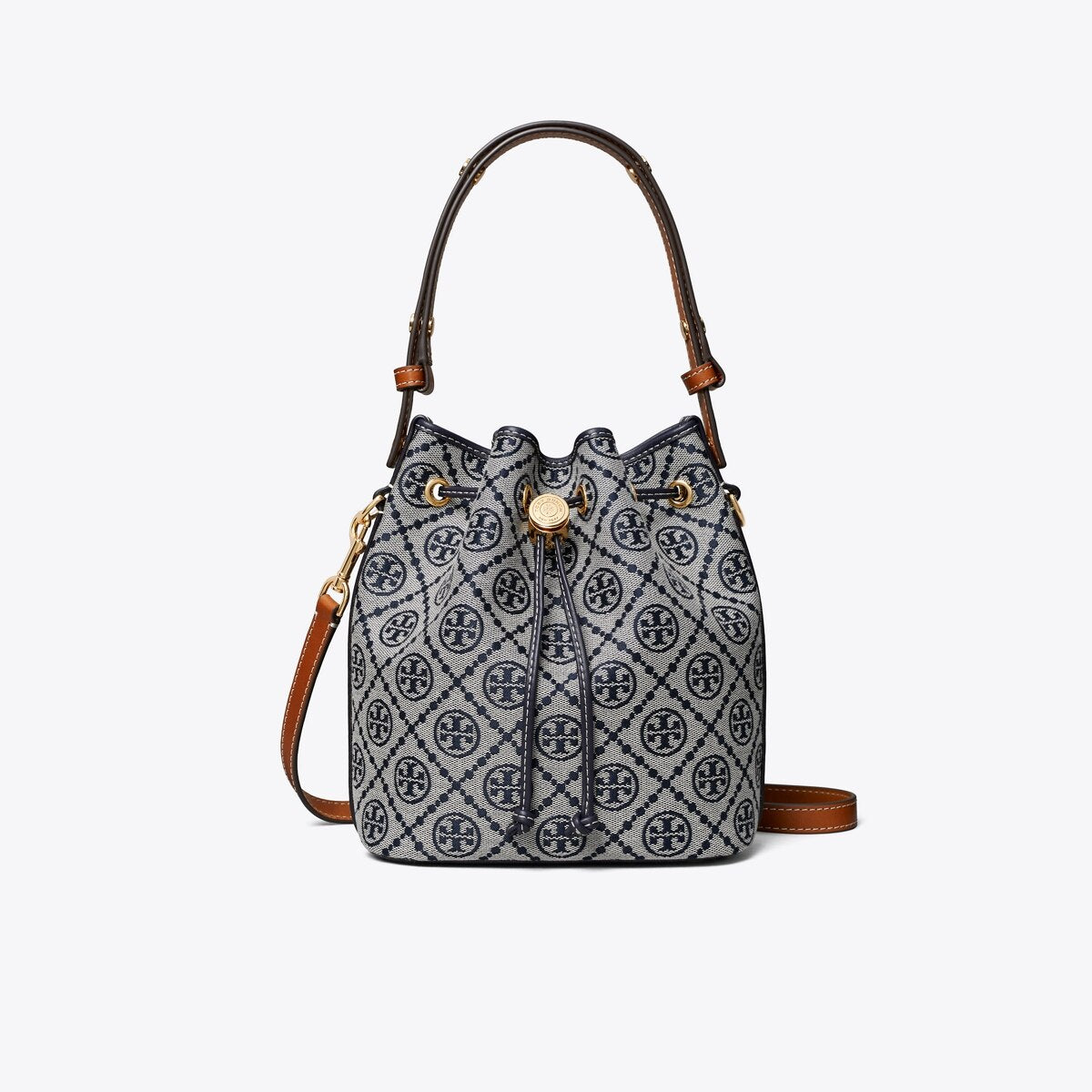 T MONOGRAM BUCKET BAG