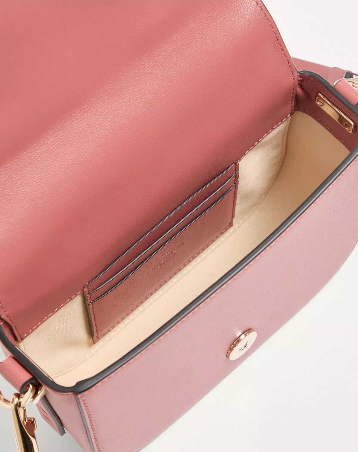 Vlogo walk small calfskin crossbody bag