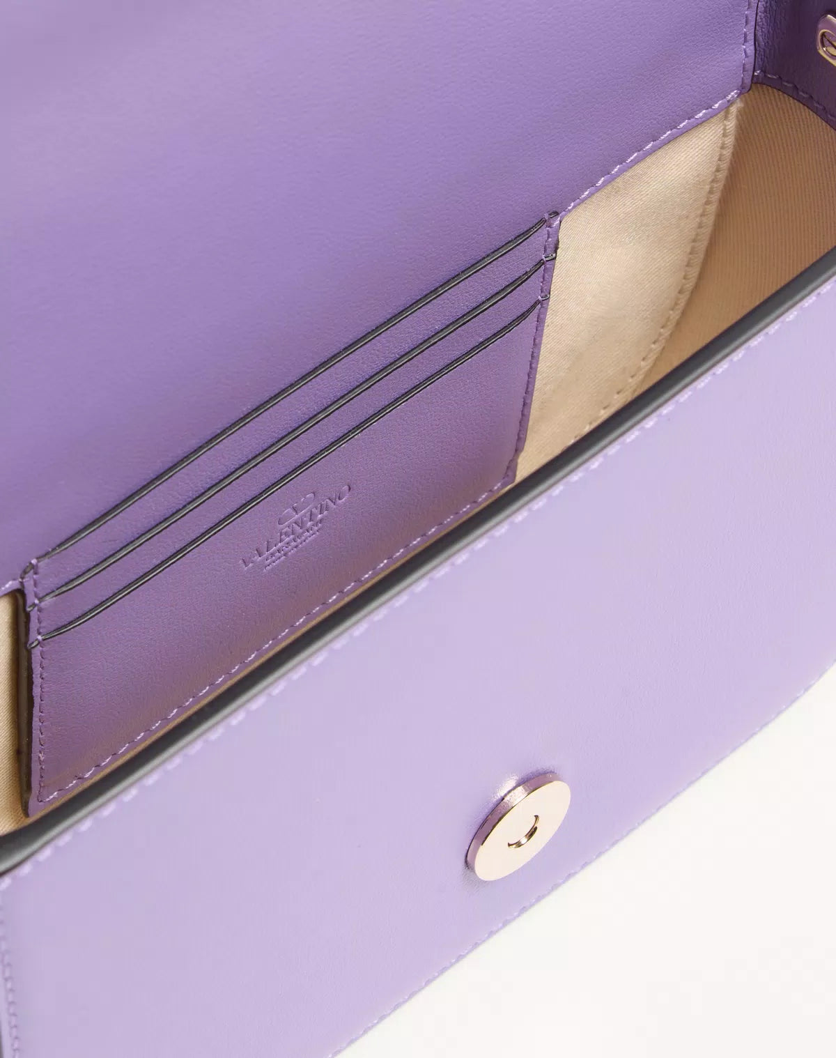 Vlogo walk small calfskin crossbody bag