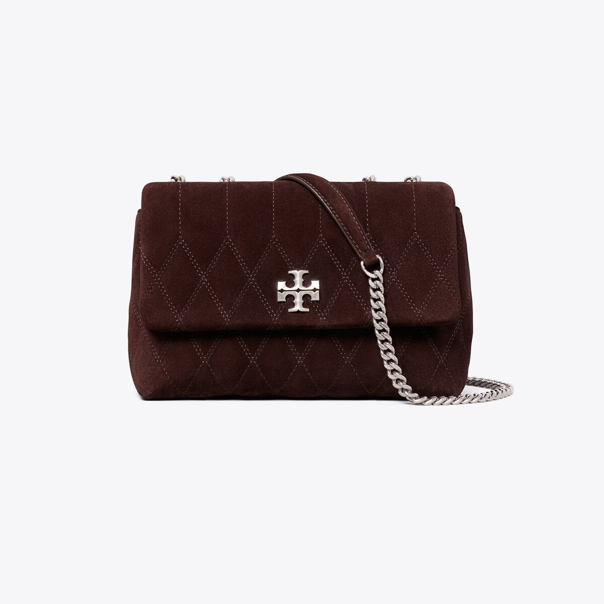 SMALL KIRA QUILT SUEDE SHOULDER BAG
