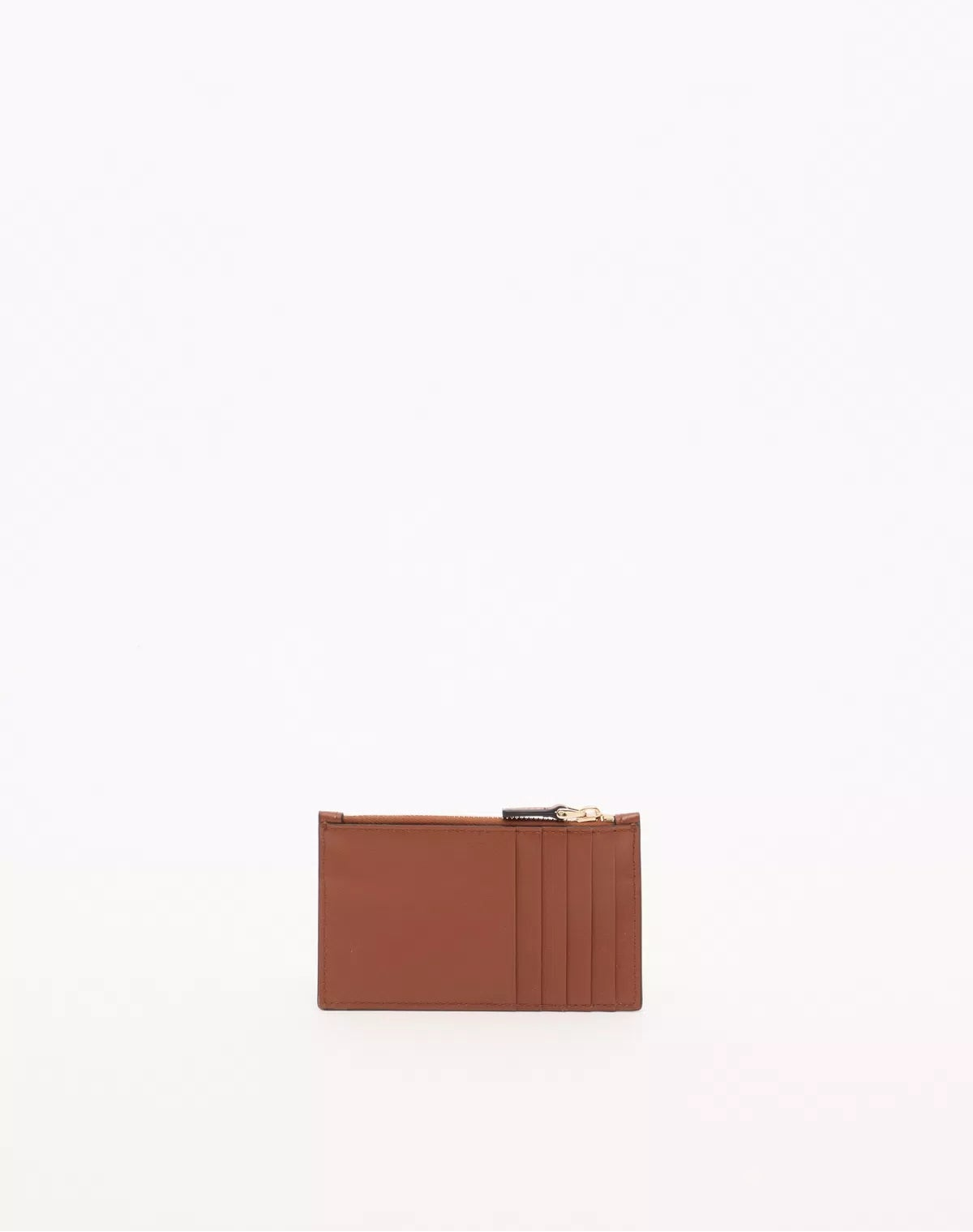Vlogo walk zipper card holder in calfskin