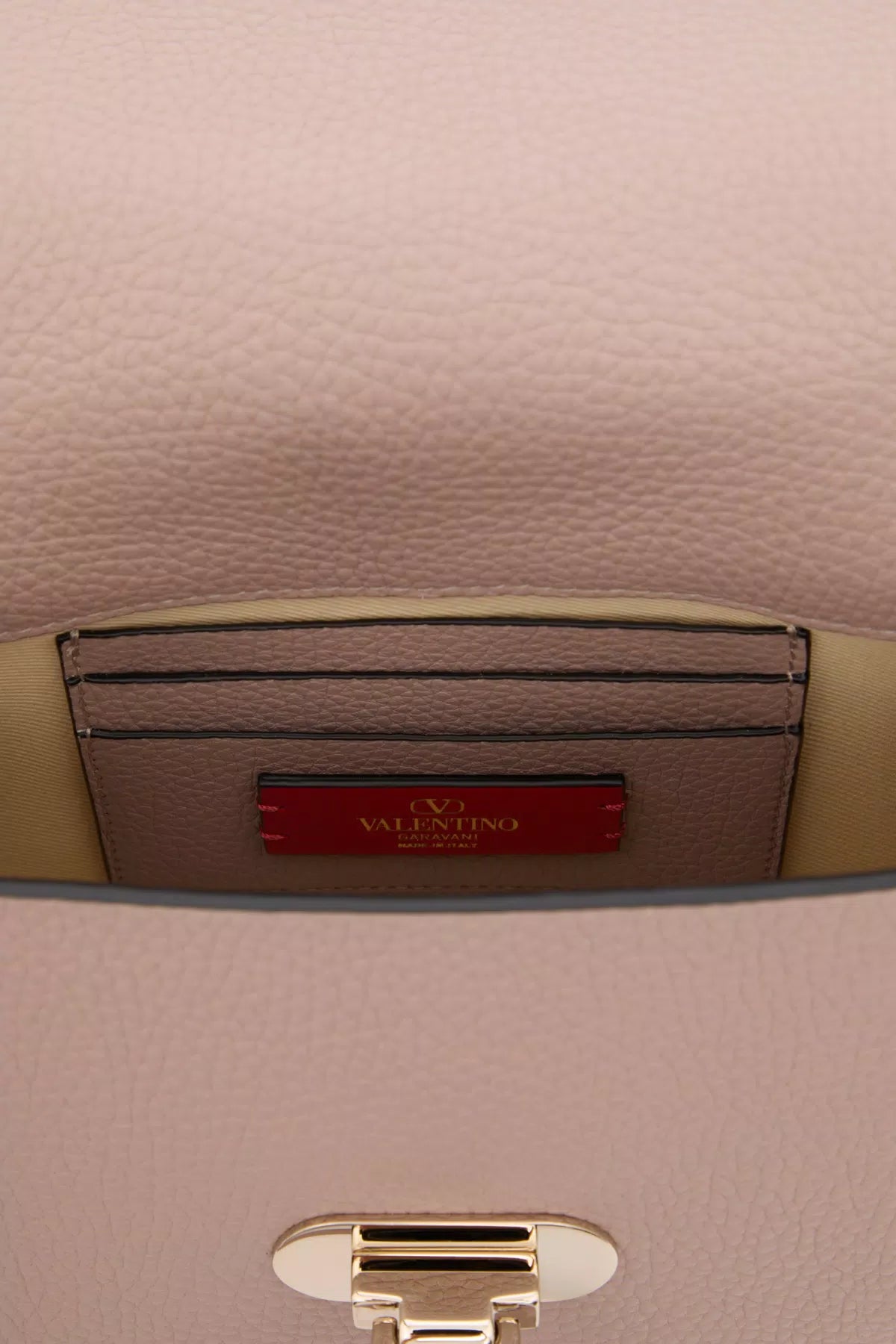 Rockstud small handbag in grainy calfskin