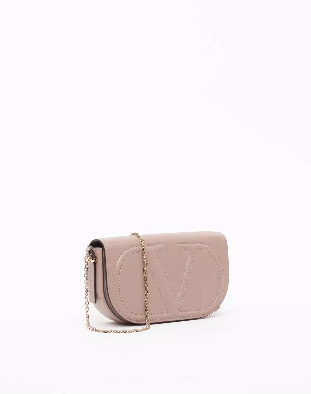 Vlogo walk chain pouch in calfskin