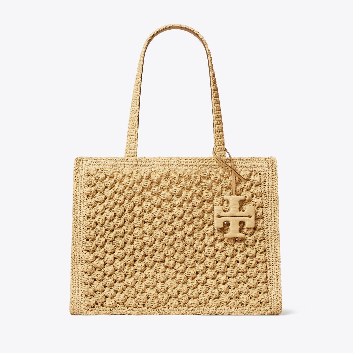 SMALL ELLA HAND-CROCHETED POPCORN TOTE