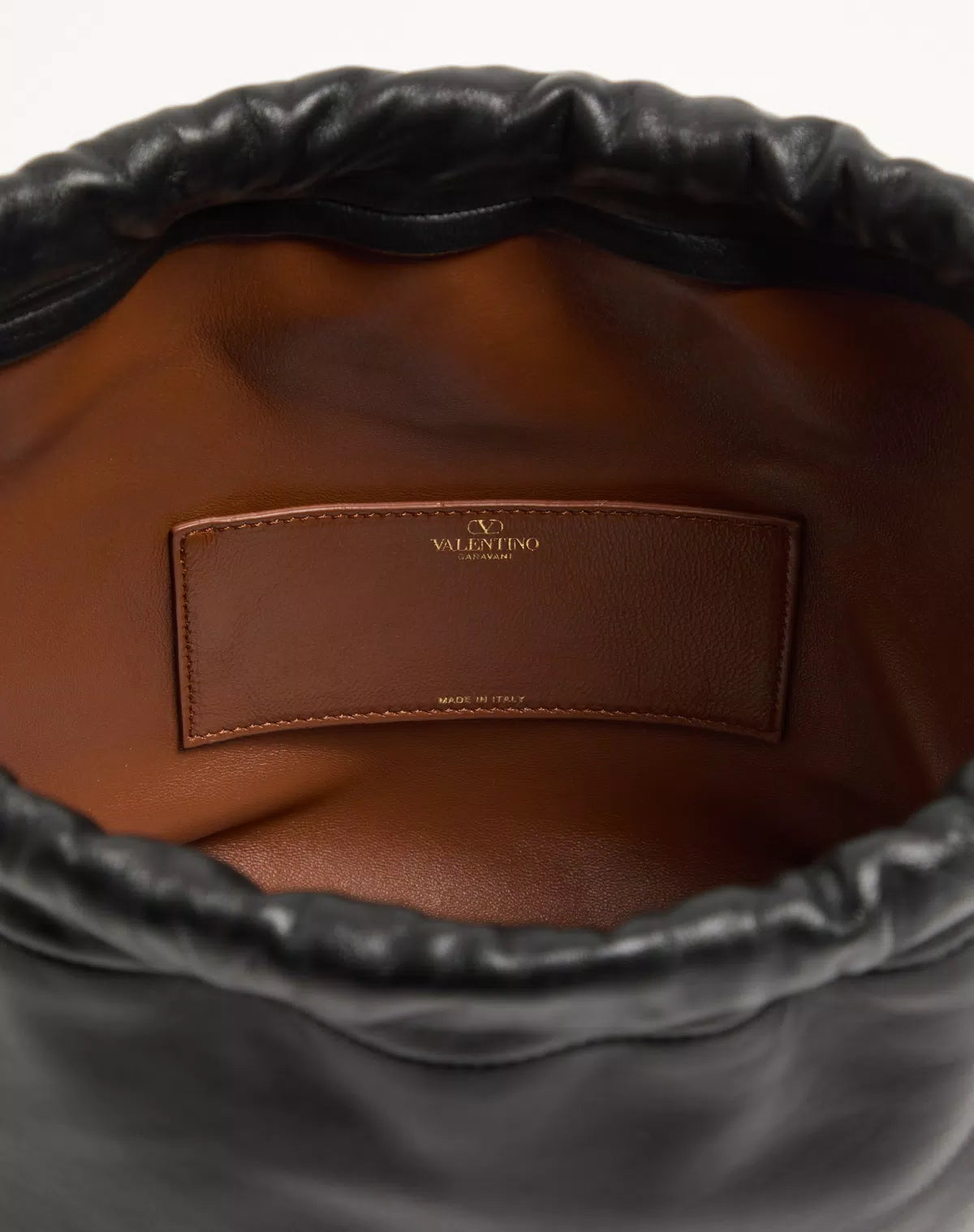 Vlogo pouf pouch bag in nappa leather