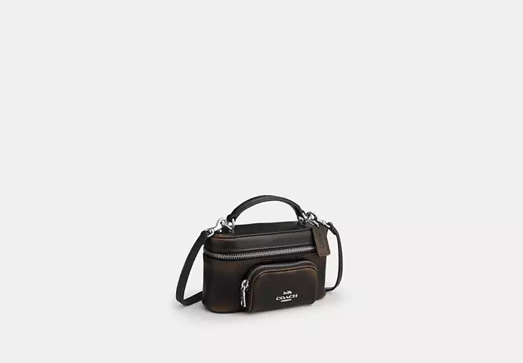 Rainer Crossbody Bag 18 With Pocket In Loved Leather