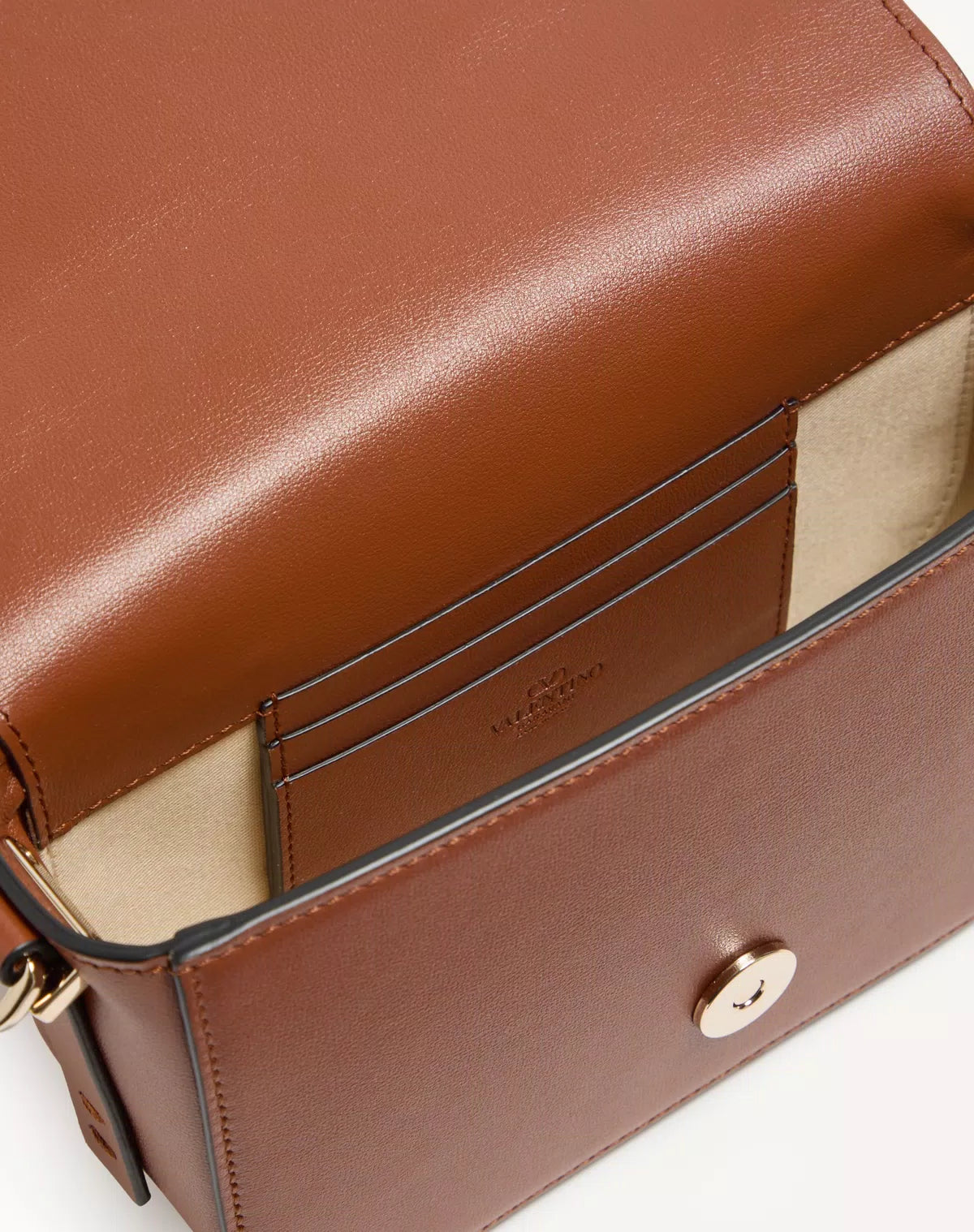 Vlogo walk small calfskin crossbody bag