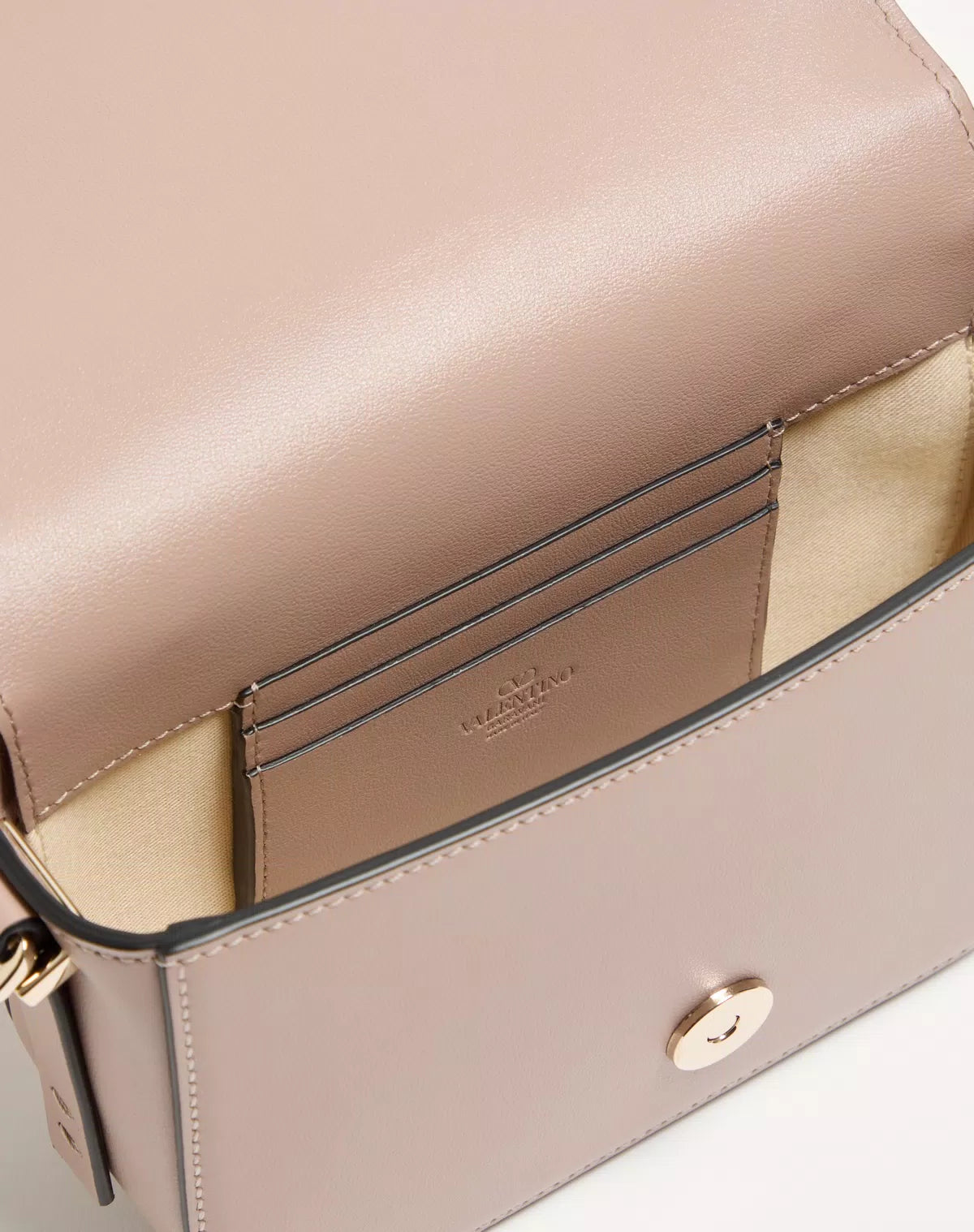 Vlogo walk small calfskin crossbody bag