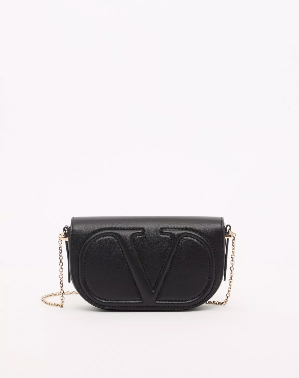 Vlogo walk chain pouch in calfskin