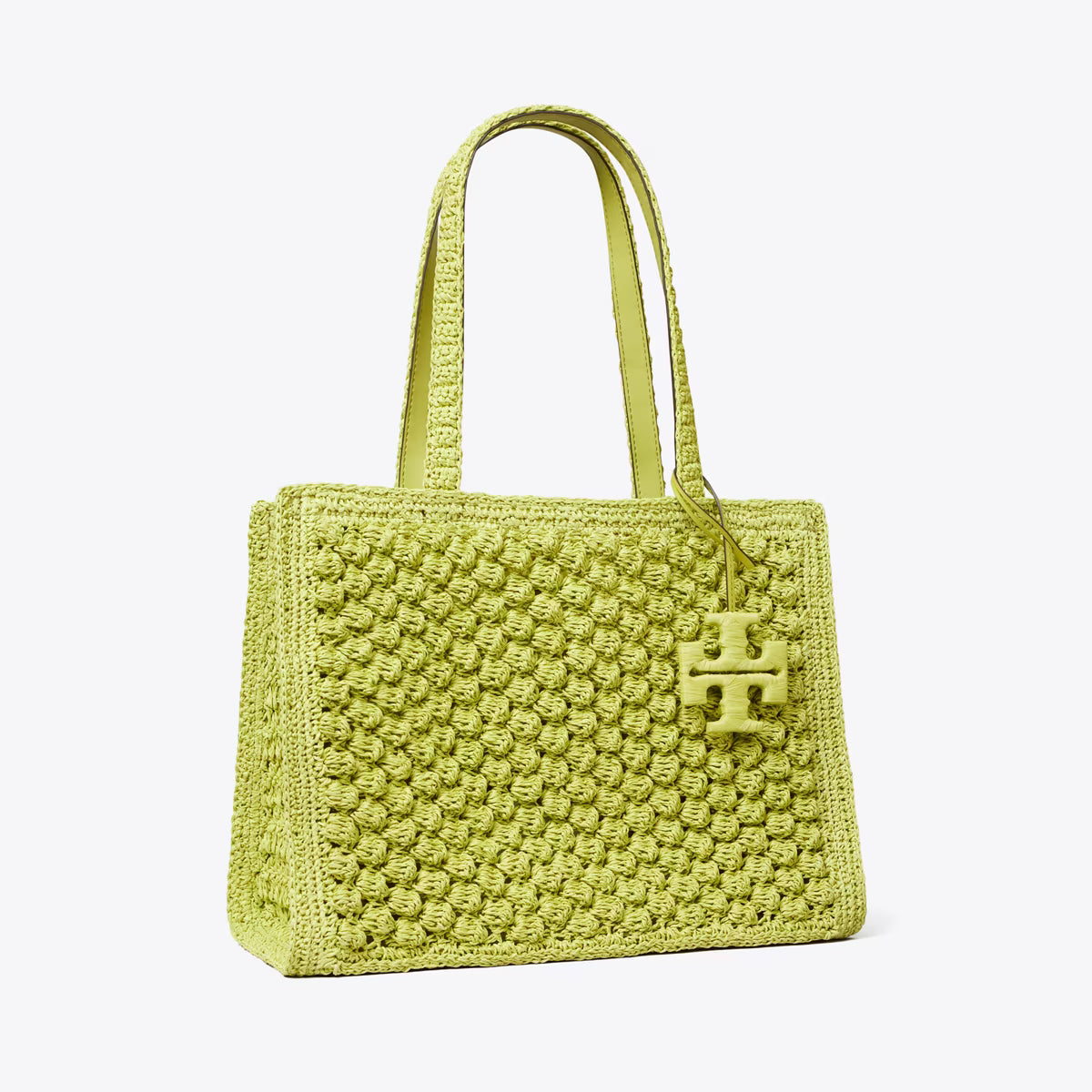 SMALL ELLA HAND-CROCHETED POPCORN TOTE