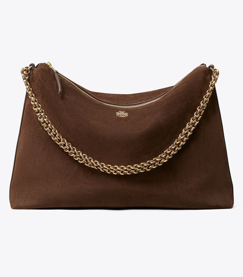 Britten Suede Large Zip Shoulder