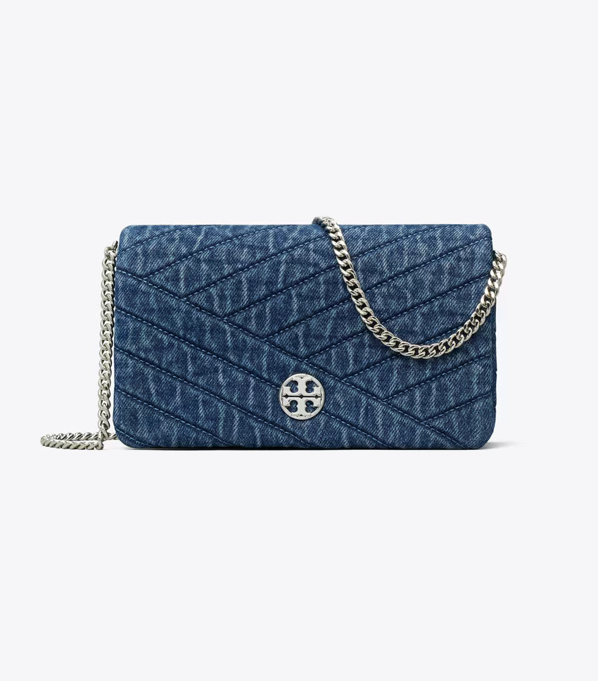 Willa Chevron Denim Wallet Crossbody