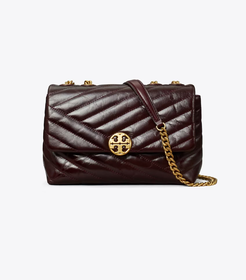 Willa Chevron Glazed Shoulder Bag