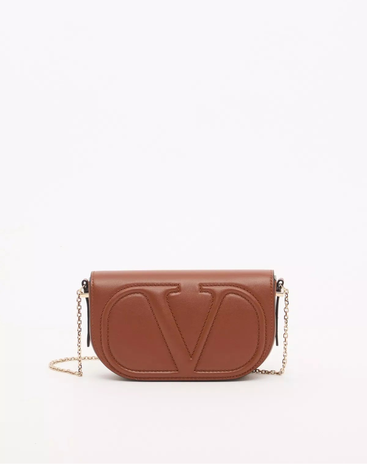 Vlogo walk chain pouch in calfskin