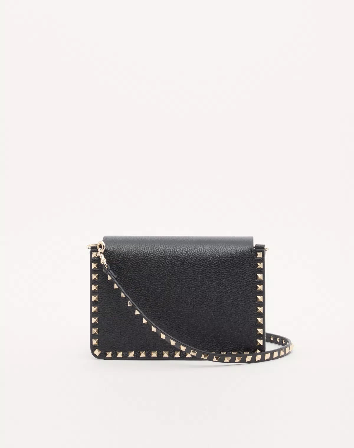 Rockstud small shoulder bag in grainy calfskin