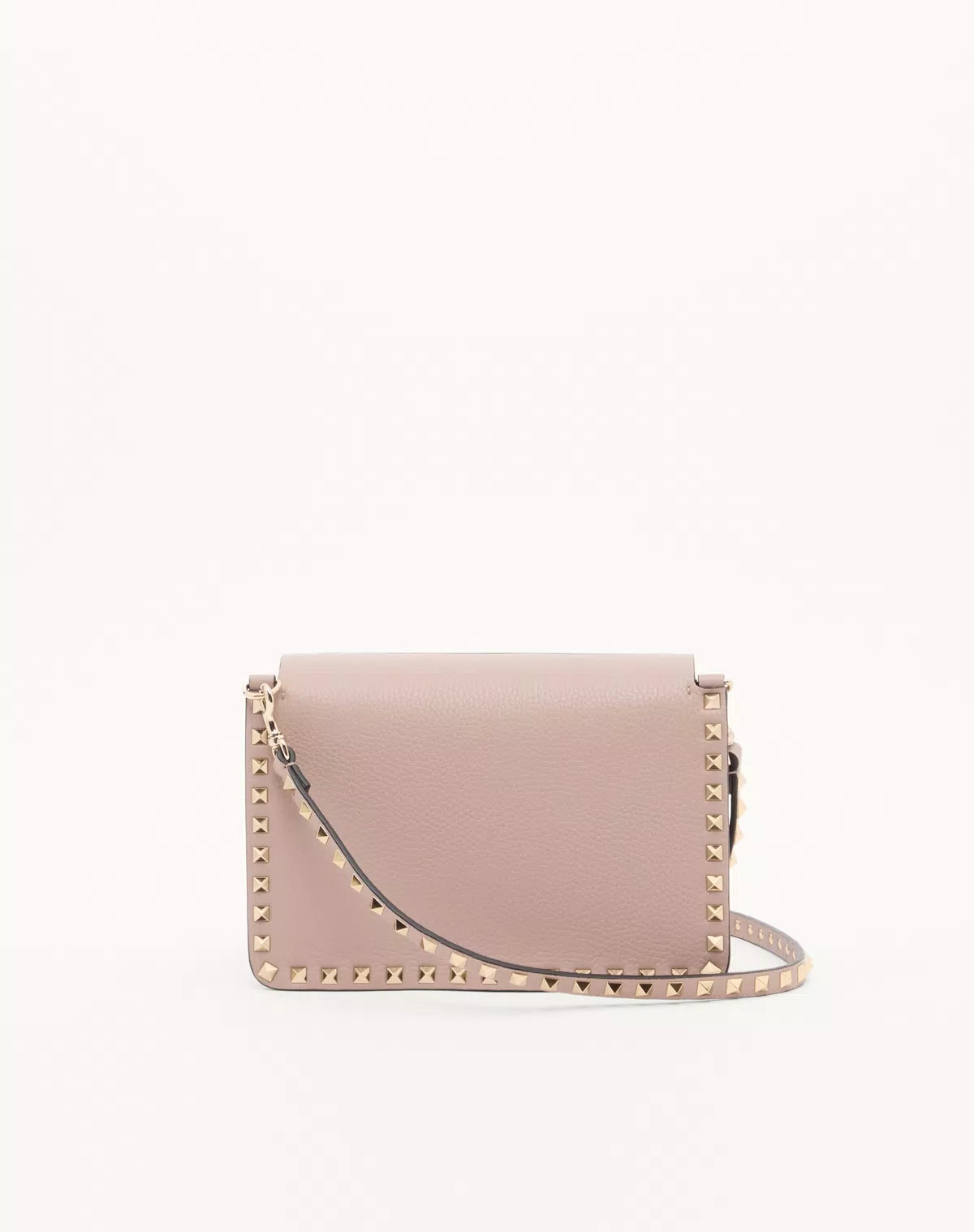 Rockstud small shoulder bag in grainy calfskin