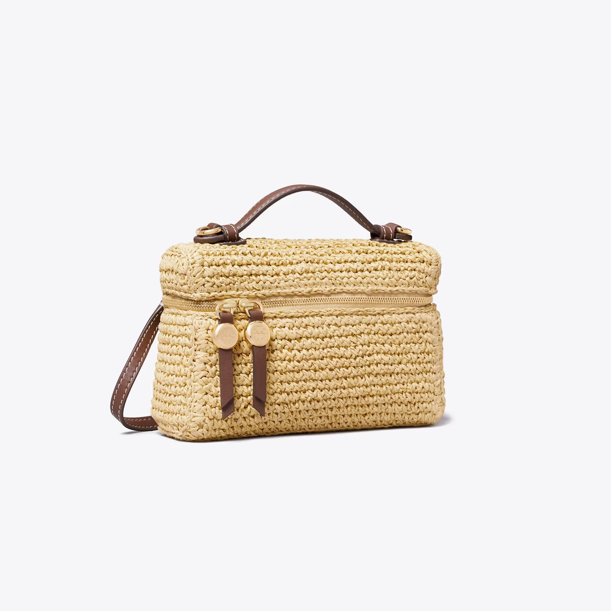 SLIM ROMY WOVEN TOP HANDLE BAG
