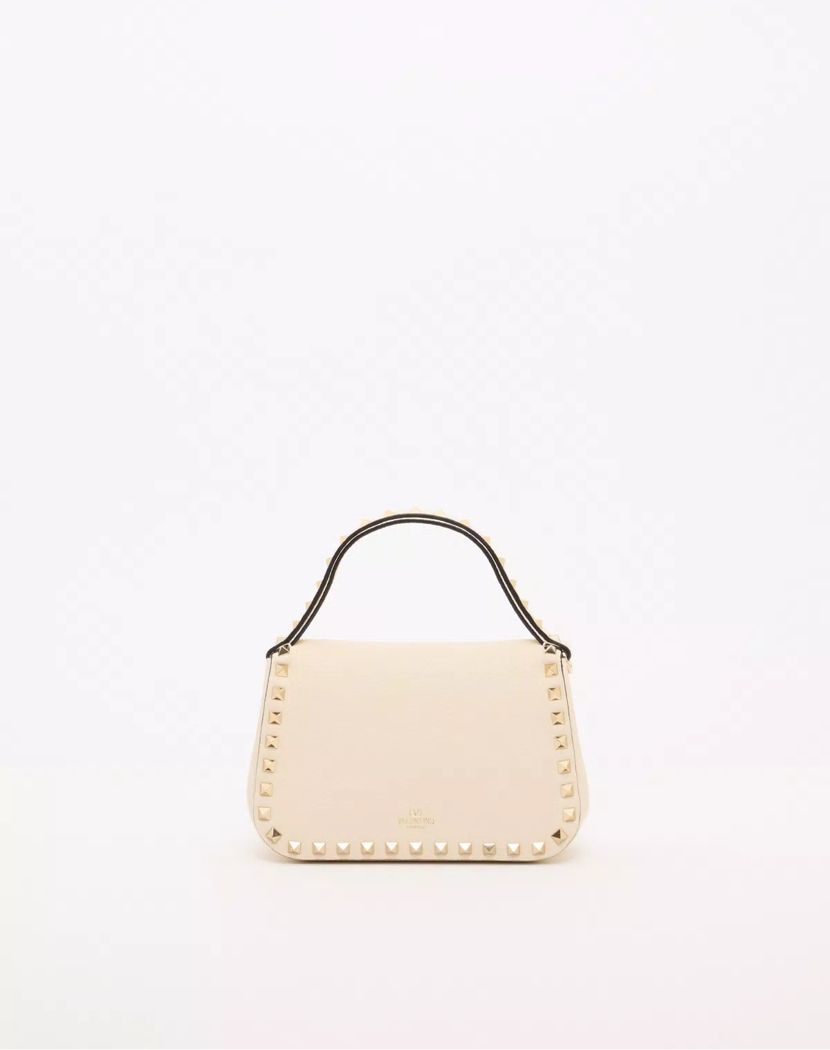 Rockstud small handbag in grainy calfskin