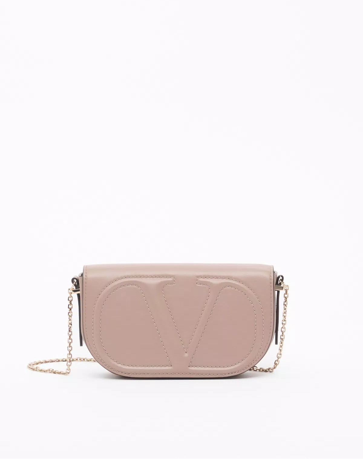 Vlogo walk chain pouch in calfskin
