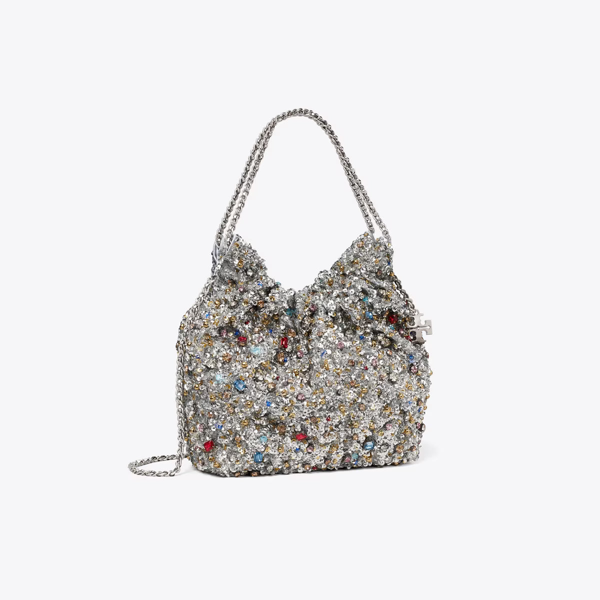 MINI FLEMING EMBELLISHED HOBO BAG