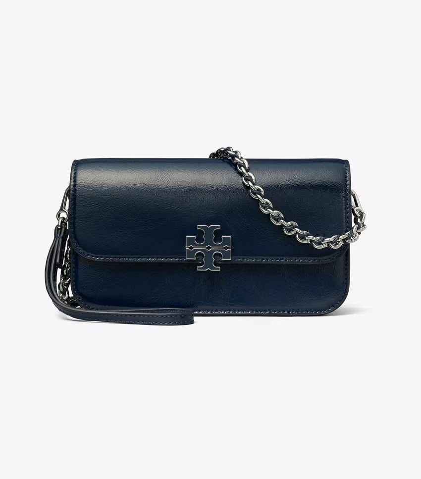Britten Crinkle Shine Chain Wallet w. Wristlet