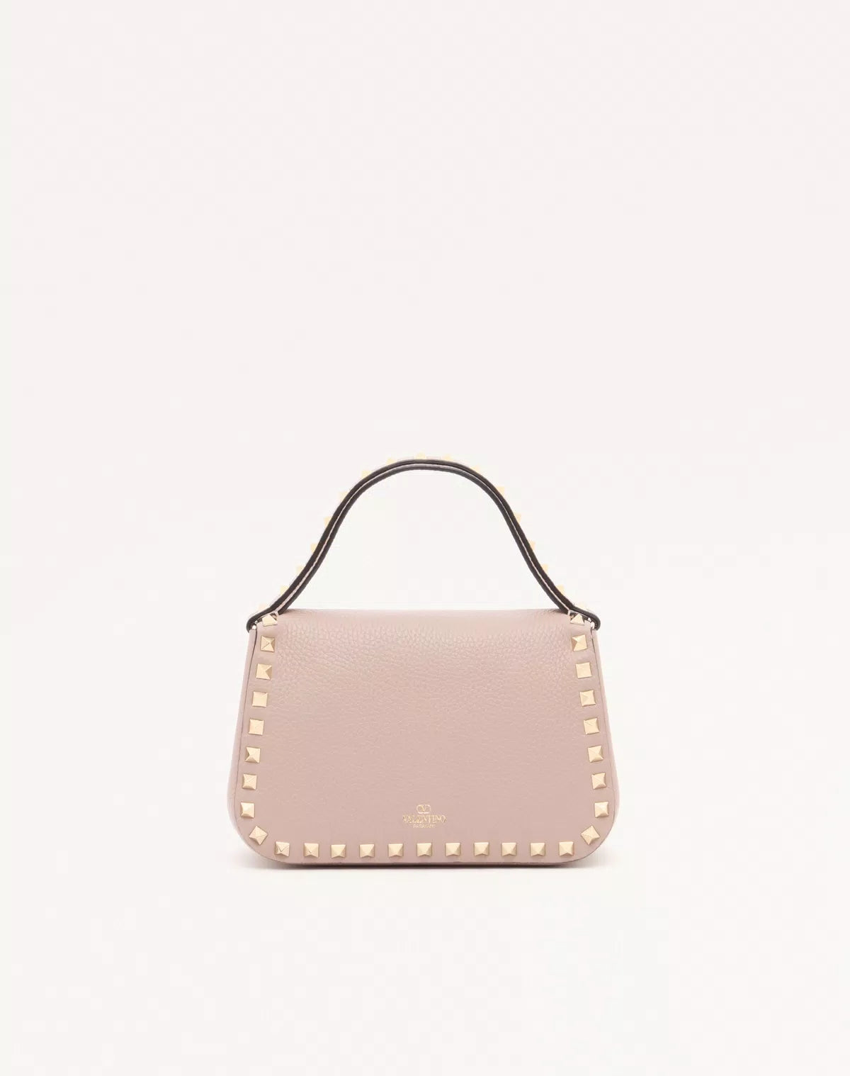 Rockstud small handbag in grainy calfskin