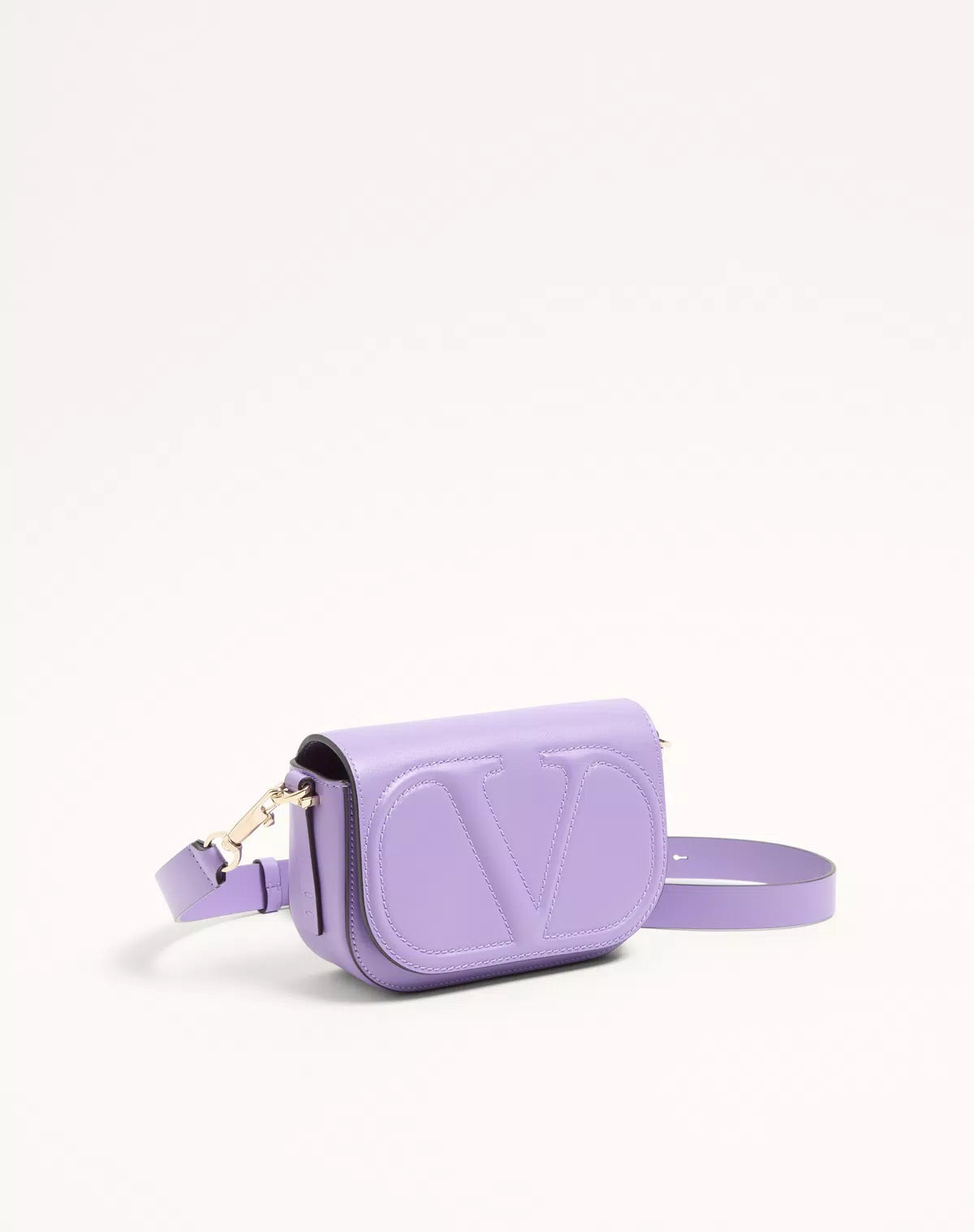 Vlogo walk small calfskin crossbody bag