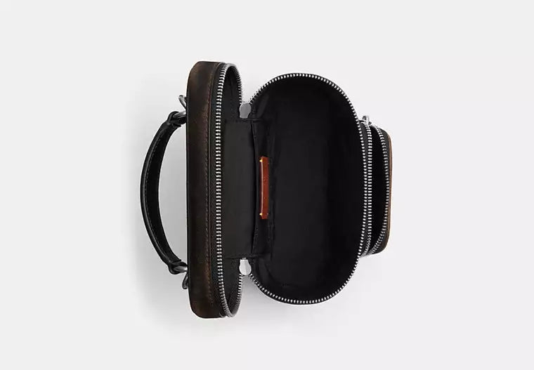 Rainer Crossbody Bag 18 With Pocket In Loved Leather