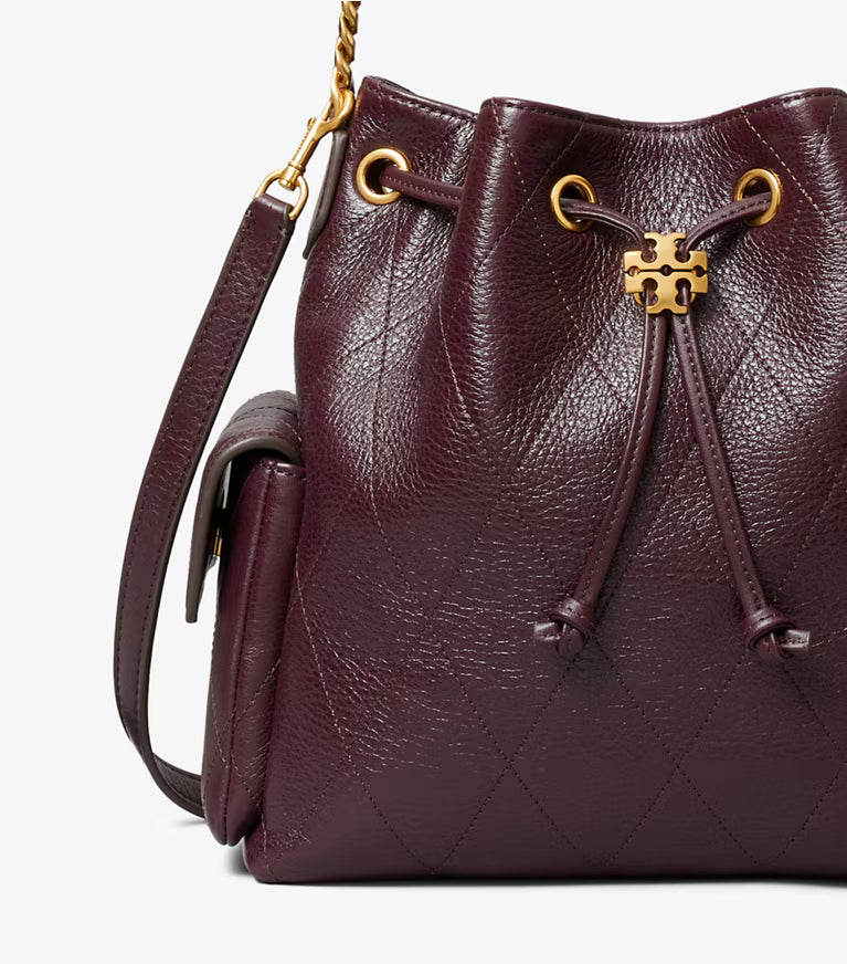 CHARLIE QUILTED DRAWSTRING SHOULDER BAG