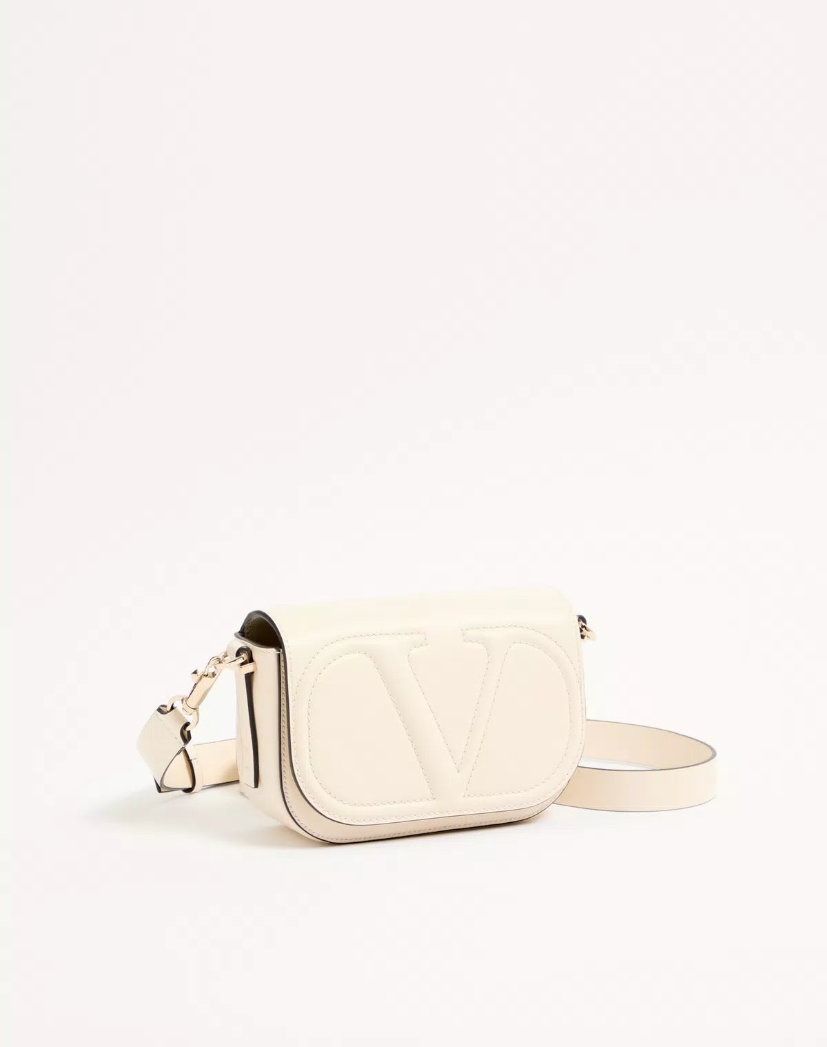 Vlogo walk small calfskin crossbody bag