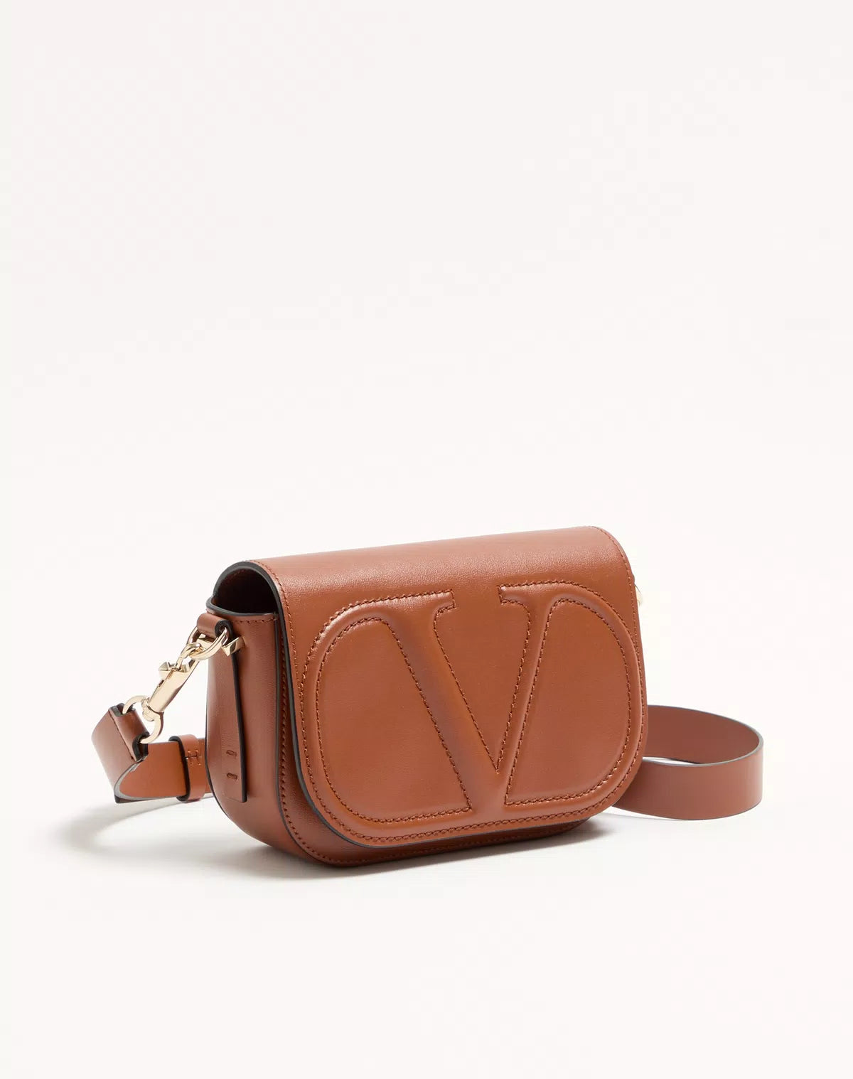 Vlogo walk small calfskin crossbody bag