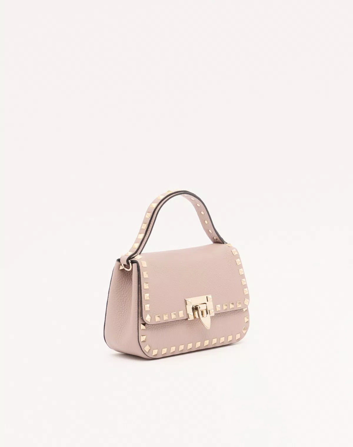 Rockstud small handbag in grainy calfskin
