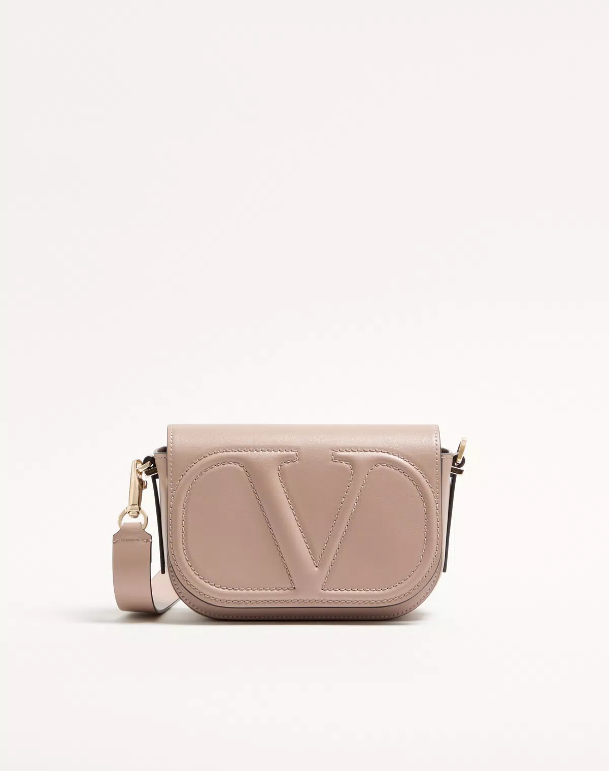 Vlogo walk small calfskin crossbody bag