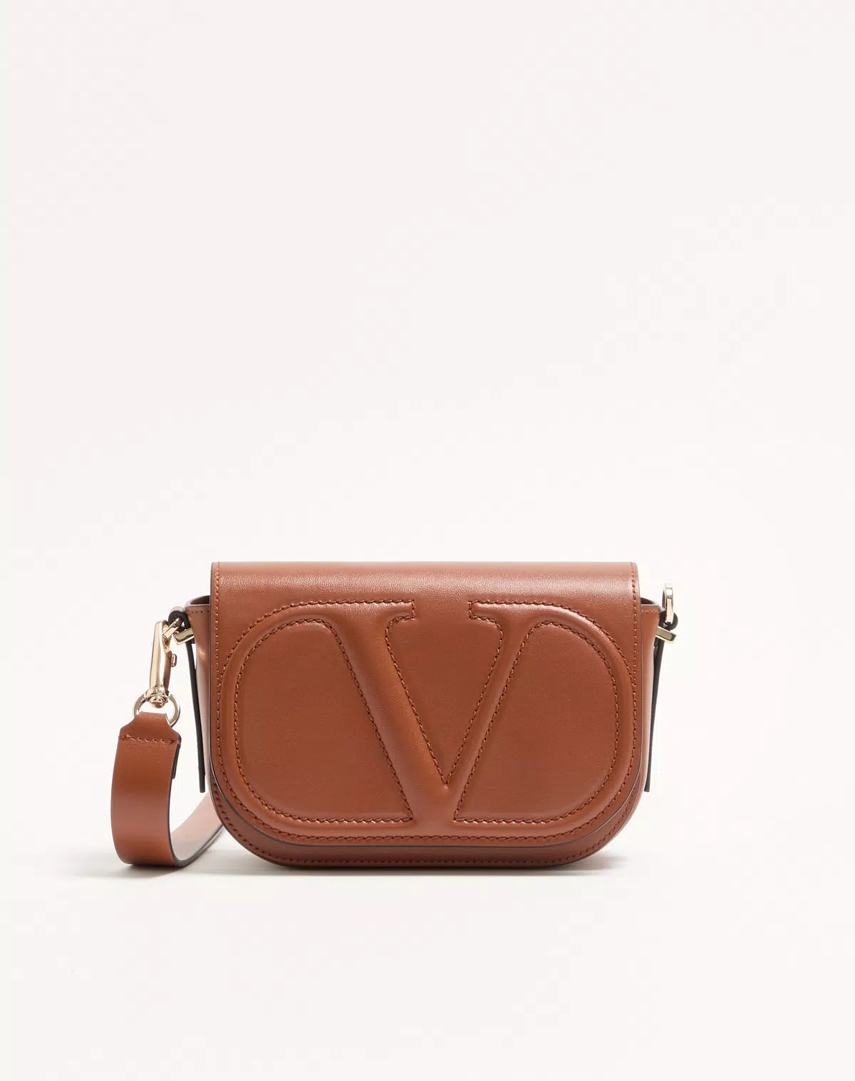 Vlogo walk small calfskin crossbody bag