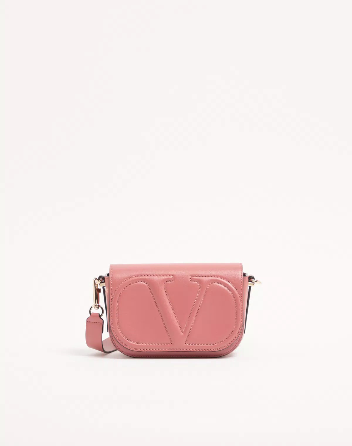 Vlogo walk small calfskin crossbody bag