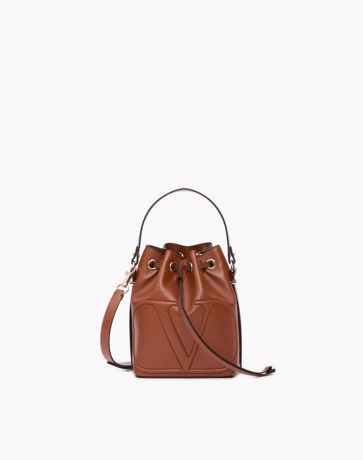 Vlogo walk bucket bag in calfskin
