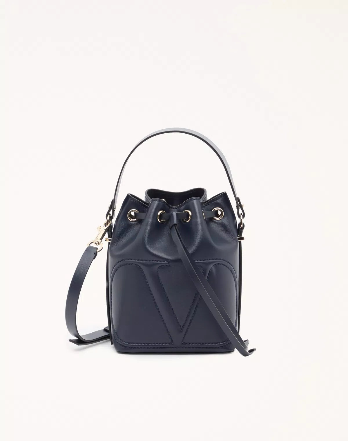 Vlogo walk bucket bag in calfskin